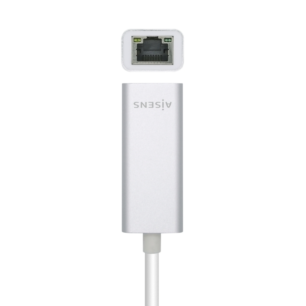 Conversor Aisens USB 3.0 a Ethernet Gigabit 15cm Cinza 2